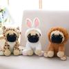 Adorable Large Plush Toys 8" Pug Dog In 7 Unique Costumes Cuddly Soft Toy