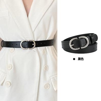 Ladies' Belt, Belt, Trendy Women's Belt, Casual With Jeans, Fashionable And Versatile Black.