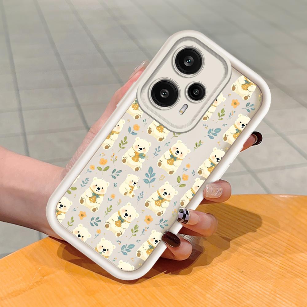 Soft Silicone Square Ladder Printing Pattern Phone Casing Full Cover Camera Shockproof Protection Rubber Case for Xiaomi Redmi