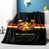 Sport Club Football Crest Printed Throws Blanket Soft Flannel Blankets for Couch Bed Gifts for Men Women Picnic Blanket Christmas Gifts