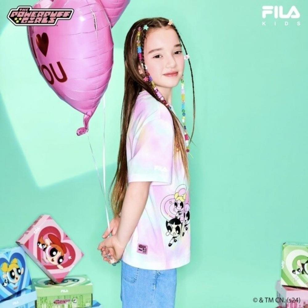 

Fila Kids X Powerpuff Girls CollaboraTion Tie Dying T shirT Fk2rsg2p04f 145
