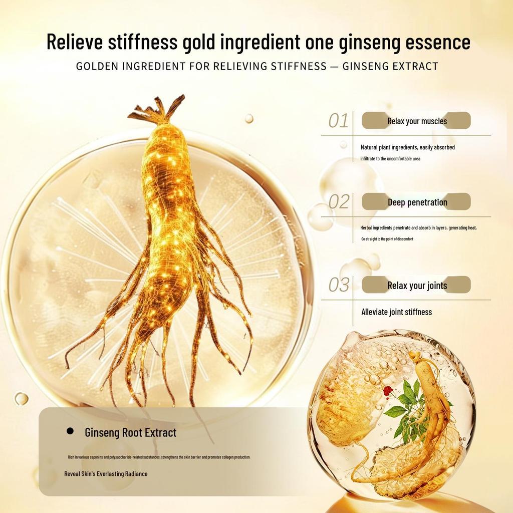 Ginseng Essence Heating Massage Cream for Pain Relief & Wellness