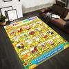 Farm Animals Illustration Rug Non-slip rug suitable for living room and bedroom sofas.