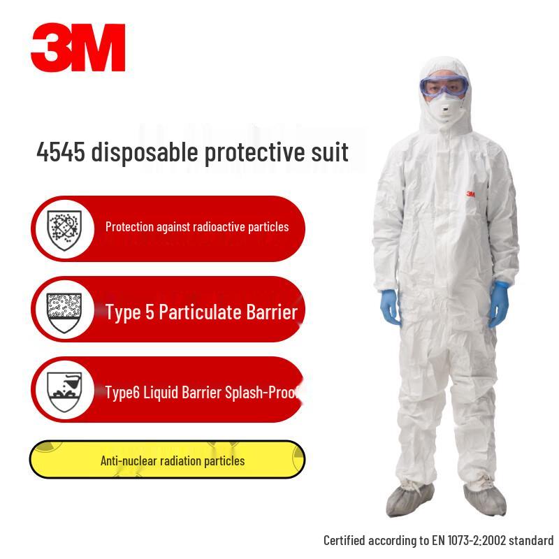 3M 4515 Hooded Disposable Protective Coverall XXL