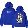 2026 Hot Sale Japanese Anime Chainsaw Man Denji Graphic Hoodie Men Women Oversized Streetwear Hoodie Soft Cotton Sweatshirt Loose Cozy and Versatile