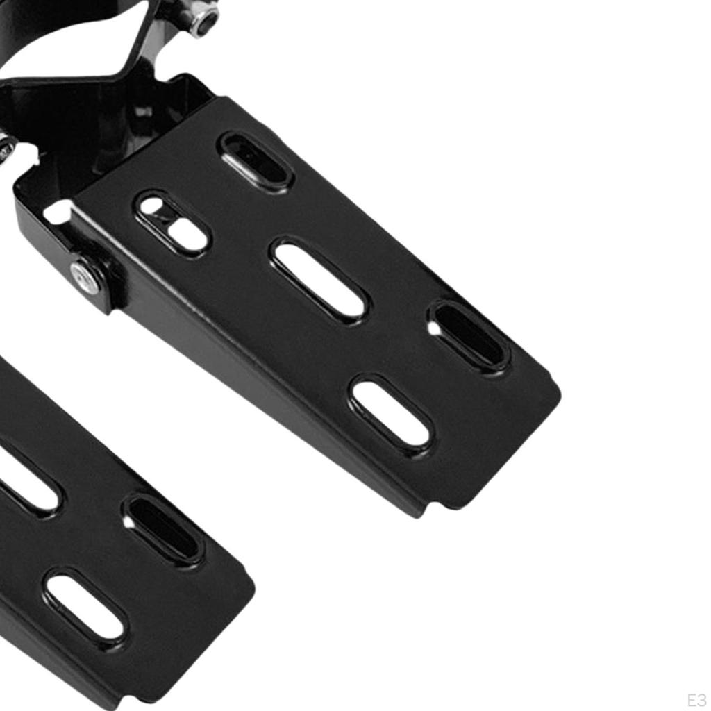 2 Pieces E Bike Rear Pedals Anti Slip Folding Sturdy Replacement Metal Lightweight Accessory Footpeg