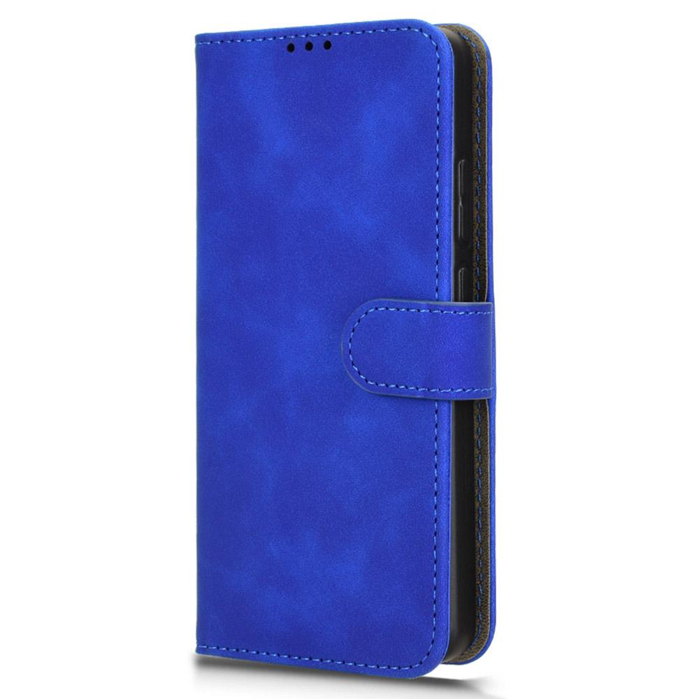 For Oppo Reno12 F 5G Case Skin-Feel Leather Wallet Folio Flip Anti-Drop Phone Cover