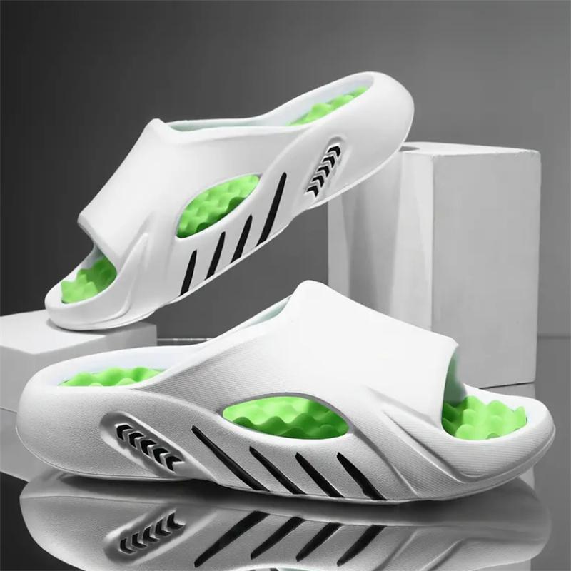 Mens Slide Shoes Eva Anti-Skid Slides Stylish Slide Shoes Breathable Mens Slides Daily Sandal Shoes Outside Indoor Shoes Larger Size