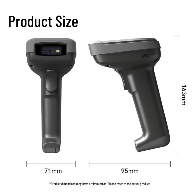 Deli 14952WB Wireless 1D/2D Barcode Scanner