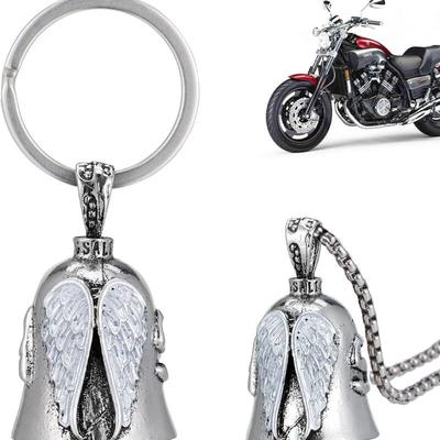 1 Piece Biker Riding Bell Pendant Riding Bell Angel Guardian Keychainportable Motorcycle Accessories For Biker Riders Gift