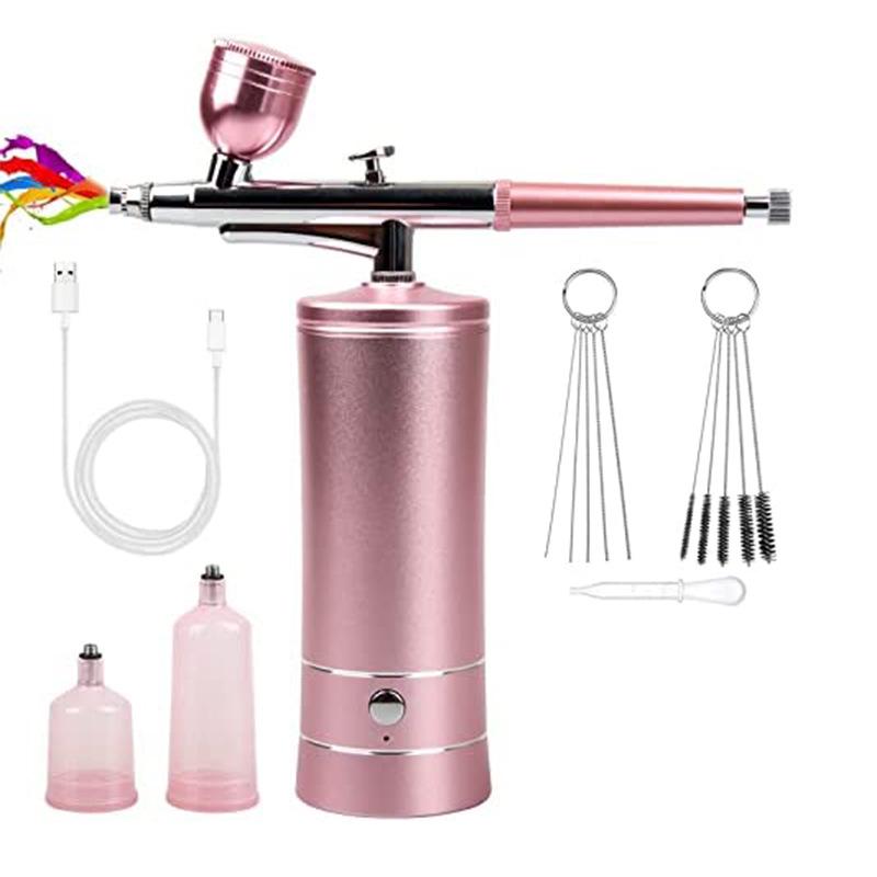 Elektrisches Airbrush-Luftkompressor-Set für Beauty, Nailart und Malerei Sauerstoffinjektion