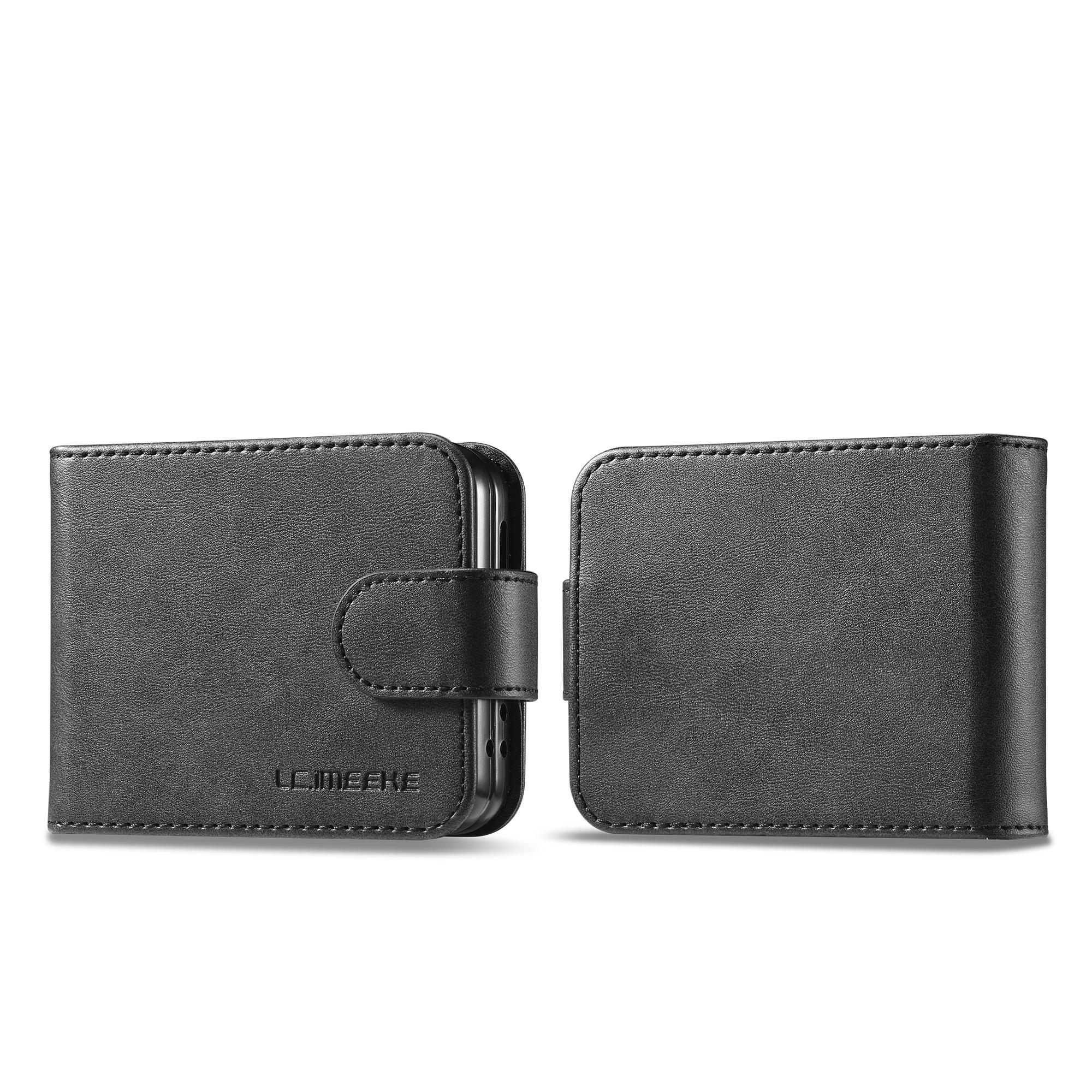 

Luxury Business Magnetic Cards Solt Wallet Leather Phone Case for Samsung Galaxy Z Flip 7 6 5 4 3 Book Slim Bag Kickstand Cover Galaxy Z Flip7 FE чорний