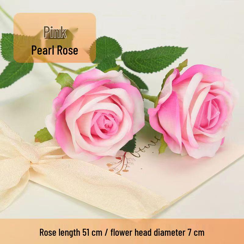 Silk Rose Bouquet: Artificial Flower Arrangement for Home Decor