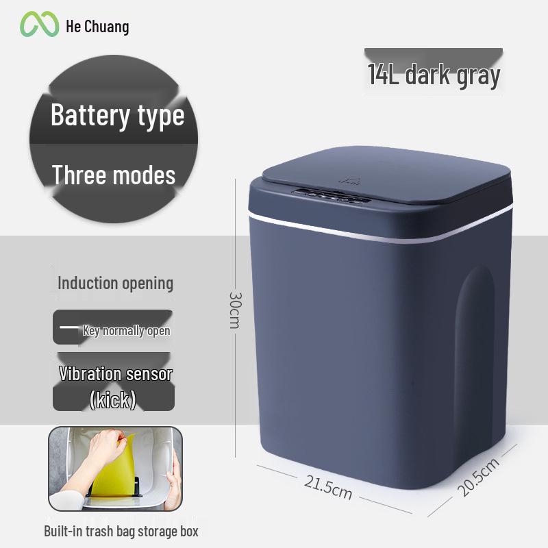 Smart Induction Waterproof Bathroom Trash Can
