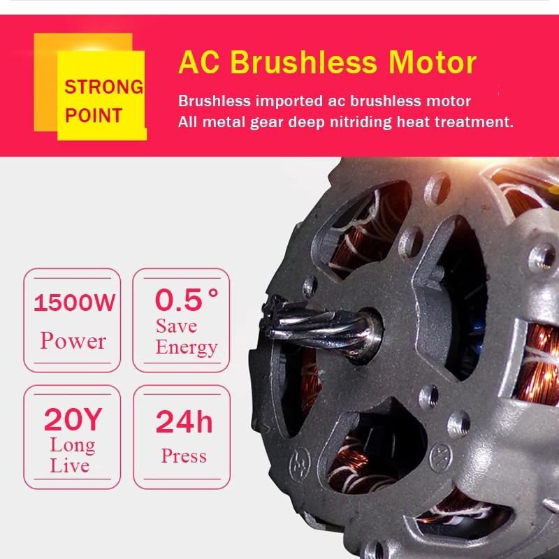 1500W Household Oil Presser Stainless Steel Oil Press Machine EU/US Plug Peanut Olive Oil Maker