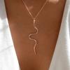 Snake Necklace Jewelry Summer Electroplating Personalized Fashion Retro Snake Pendant Sweater Chain Ladies