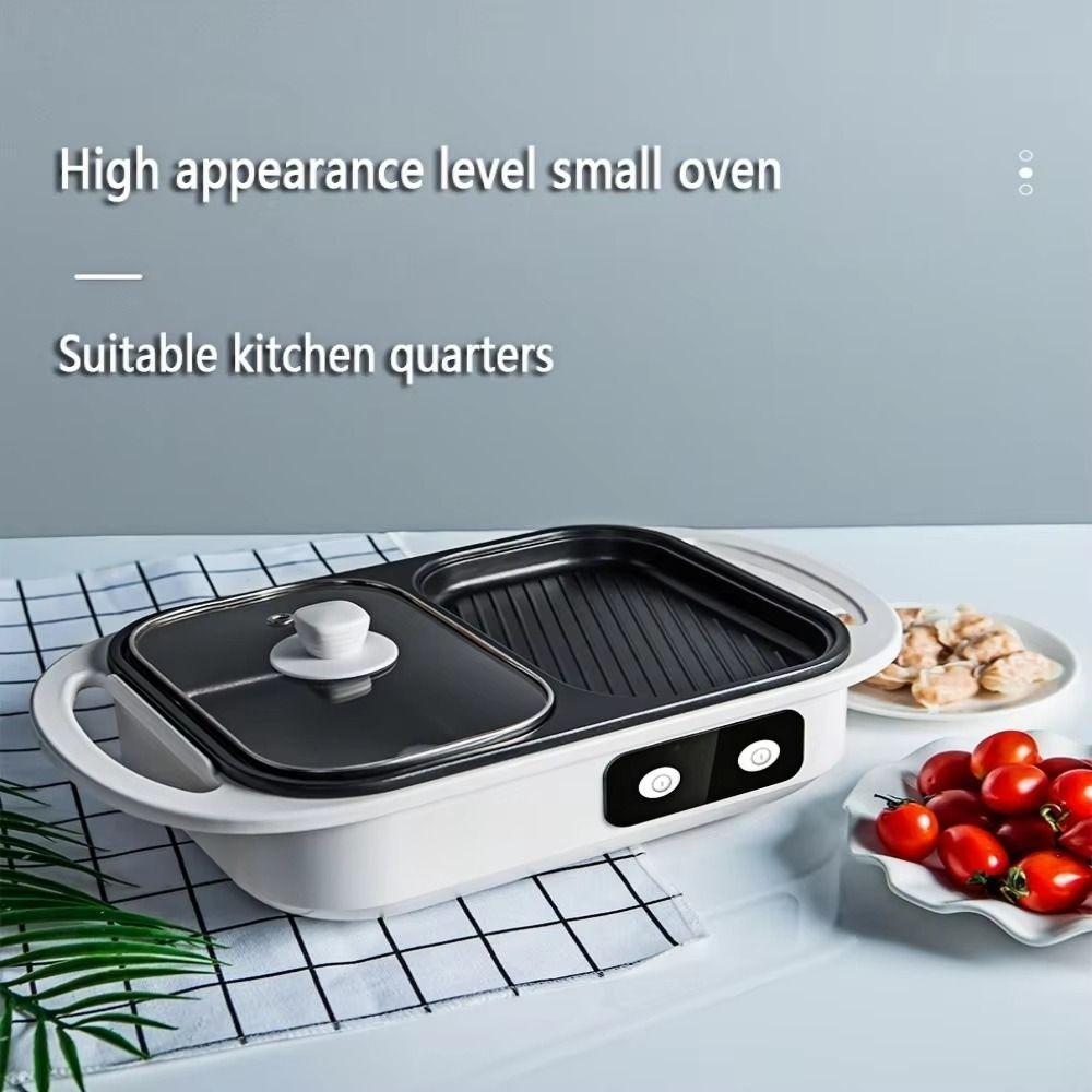 Independent Temperature Control Hot Pot Machine Non-Stick Pan Barbecue Machine Family Use