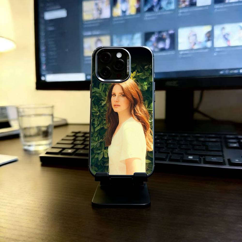 Lanas-w-Del-R-Rey Phone Case For iPhone 17,16,15,14,13,12,11 Plus,Pro Max,XS,Colorful Silver Black Cover