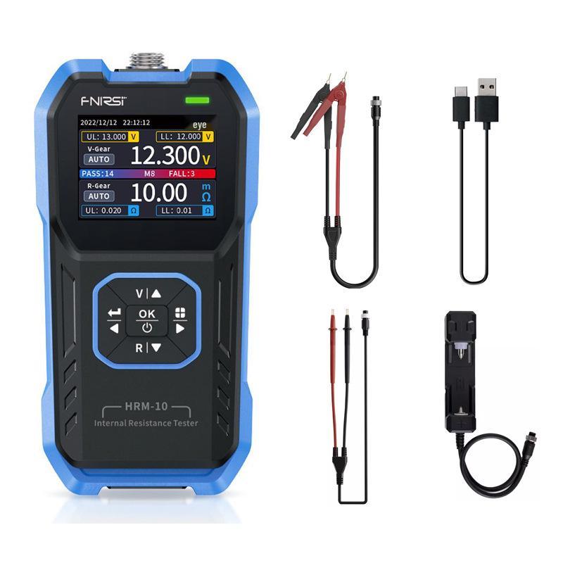 FNIRSI HRM-10 Lithium Battery Internal Resistance & Voltage Meter for 18650 Rechargeable Batteries