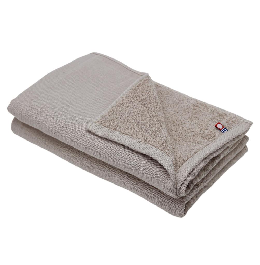 Broccoli House Imabari Pile Gauze Slim Bath Towels of 34 x Mini Bath Made in Cotton & (Set 2) 110cm, Towels, Thin, Quick-Drying, Absorbent, Japan,