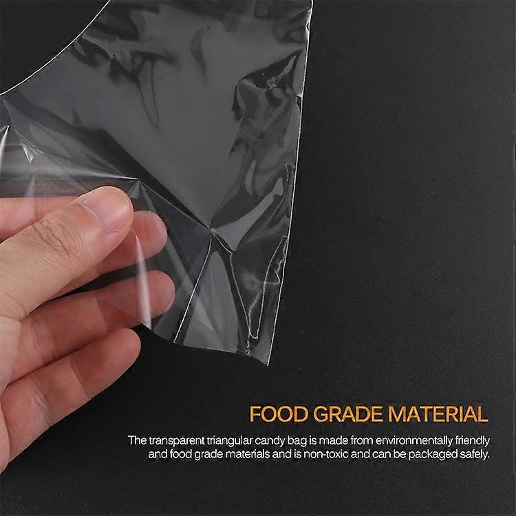 10Packs DIY Wedding Birthday Party Transparent Candy Cone Storage Bag 18x37cm Without Wire