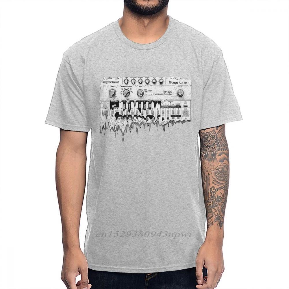 Synthesizer Roland TB 303 T Shirt Synth Analog Korg Techno Electronic Music Tee Young Design Big Size Homme T-Shirt S