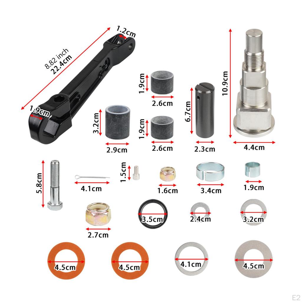Upper Gimbal Steering Arm Shaft Pin Set 866718A01 98230A1 Replaces Sturdy