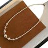 French Pearl Necklace Earrings Light Luxury Niche Collarbone Chain Gentle Temperament Versatile Neck Chain Accessories Women