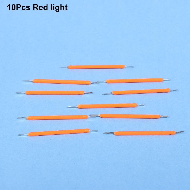10pcs Silicone Edison Bulb LED Filament Lamp Parts 38mm DC3V LED Bead Incandescent Light Accessor Diode For Holiday Lighting DIY