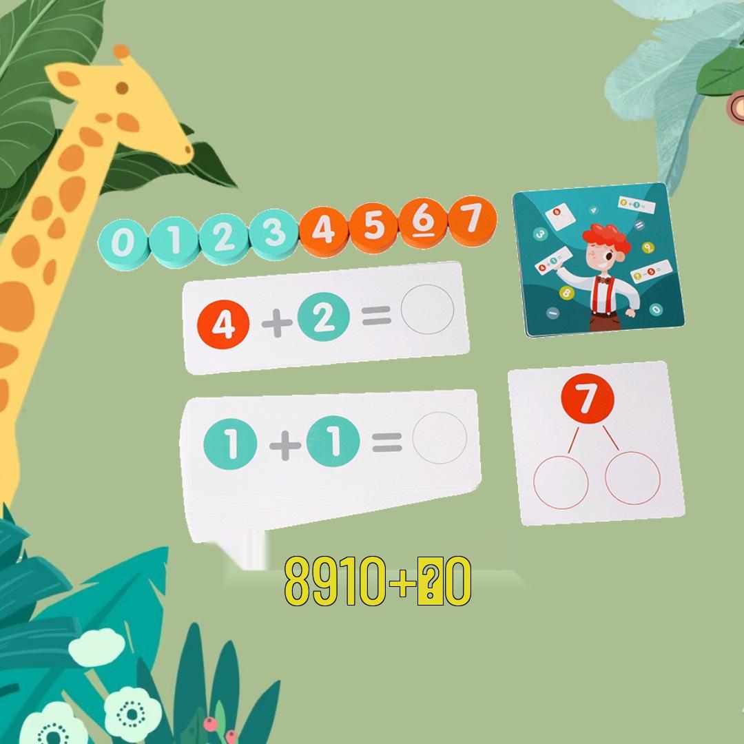 Children s Wooden Math & Cognitive Learning Toy for Early Childhood Education