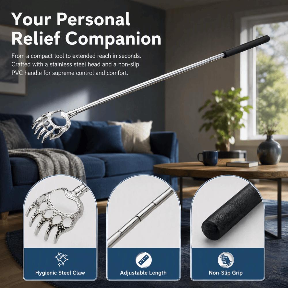 Stainless Steel Back Scratcher Telescopic Head Massager Durable Body Scratcher  Personal Care