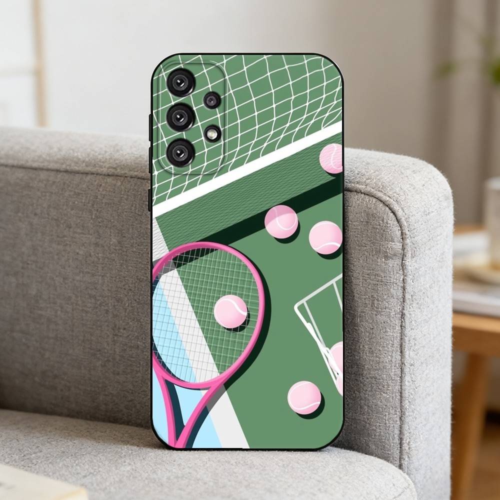 T-Tennis B-Ball S-Sport   Phone Case For Samsung S25,S24,S21,S22,S23,S30,Ultra,S20,Plus,Fe,Note,10,9,5G Black Cover