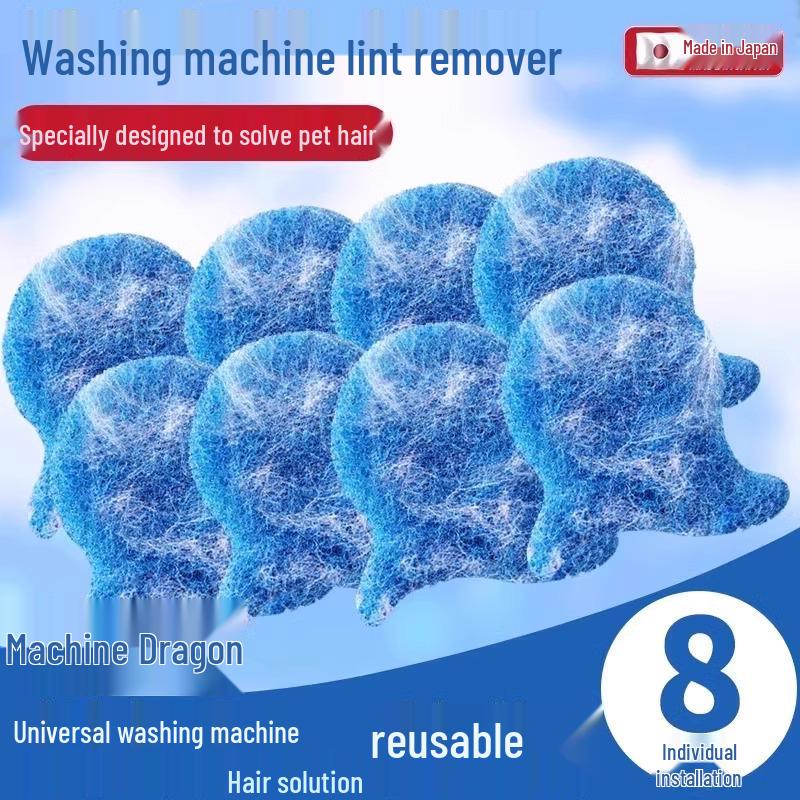 Japan-Engineered Washing Machine Lint Remover - Removes Clothes Lint & Cat Hair, Absorbs Dirt