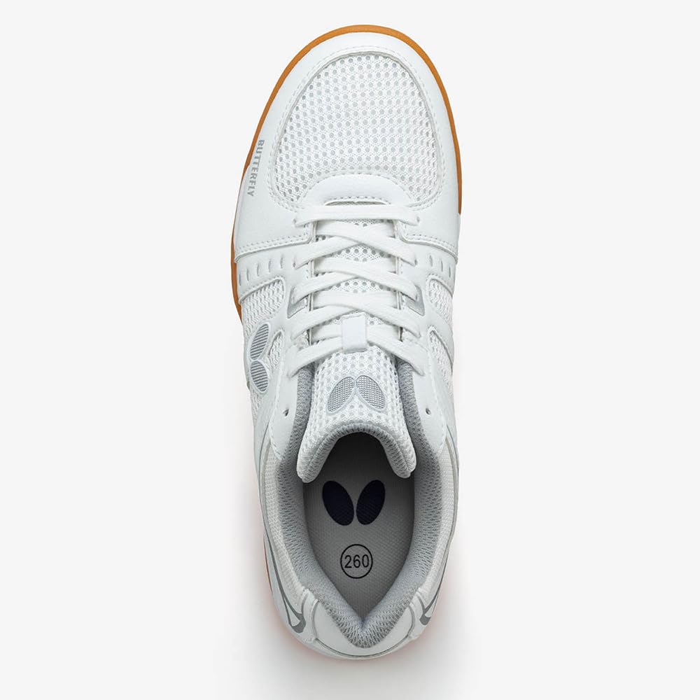 [Butterfly] Table Tennis Shoes Resoline Unizes II 270: White 24.5 Cm