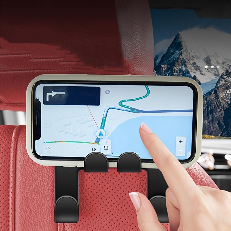 1/2pcs Car Seat Headrest Hook Hanger Black Storage Organizer Universal For Handbag Purse Coat Fit Universal Vehicle Car Holder