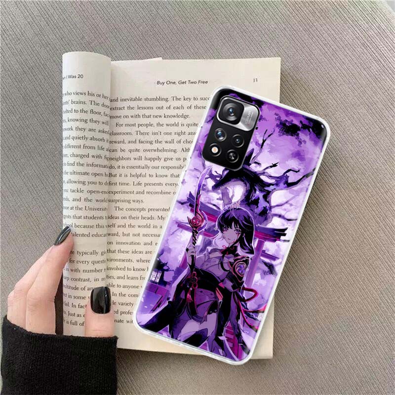 Genshin Impact Raiden Shogun gorące Etui na Telefon Dla Xiaomi Redmi Note 14 Pro 12 Plus 12S 10 11 Pro 4G 5G 9T 9S 8T 10S 11T 11S 11E 9