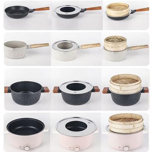 beyourchoi Steaming Plate, Chinese Steamer, Steamer Rack, Durable Stainless Steel, Fits 22-24cm Pots and 15-21cm Steamers (24cm)