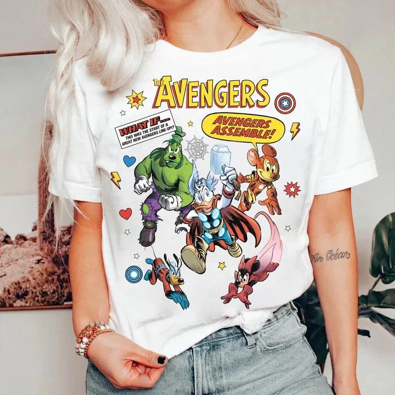 Mickey And Friends Avengers Campus Tee Avengers Mickey S