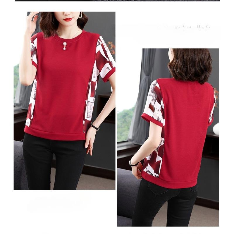 Short-sleeved T-shirt Women's Summer Fashion Loose Large Size Women's Top