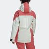 adidas Terrex W Rso T 2L Sin J Striped Logo Zip Hooded Outdoor Jacket Ski Wear Women Jackets Green HI5484