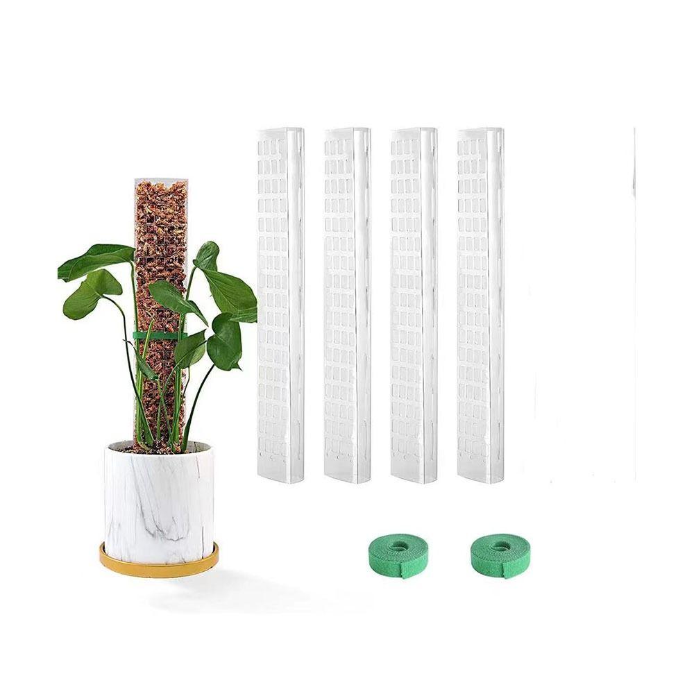 Weather Resistant Moss Pole Transparent Plant Support Plant Pole Stick Water Moss Column  Garden