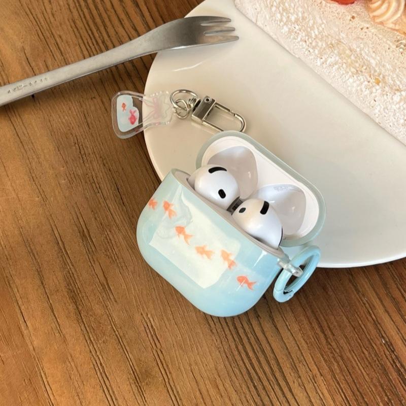 Multiple little goldfish AirPods 1 generation earphone case for Apple Bluetooth headset 1st generation Pro1/1st generation