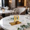 Party Table Decoration Arch Wedding Numbers 1-10 Place Cards with Stands Banquet Displays Clear Acrylic Signs for Receptions Parties Anniversaries,