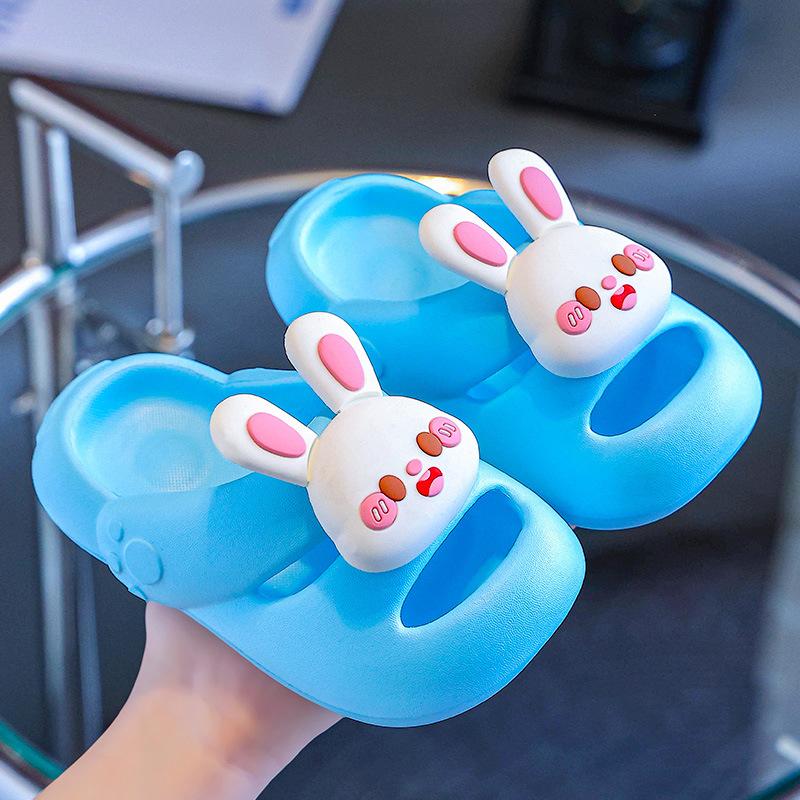 Kids Cartoon Non Slip Soft Sole Slippers Summer Indoor Bath Home Boys Girls Baby Sandals
