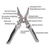 Wire Strippers Precise Stripping 0.08-1.6mm Cutting Crimping Wire Cutter Stripper 21-in-1 Foldable Multi-Function Tool
