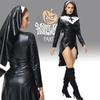 2023 New Halloween Nun Role Play Costume Sexy Nurse Cosplay Stage Performance Outfit Polyester Fabric