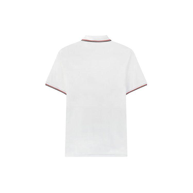 FILA Solid Color Sports Short-Sleeve Knit Polo Shirt Men Tops White F11M021121G-WT