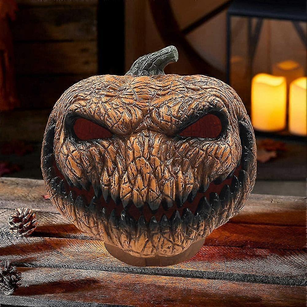 Halloween Led Pumpkin Light Up Outdoor Scary Plastic Pumpkin Lantern Halloween ornament