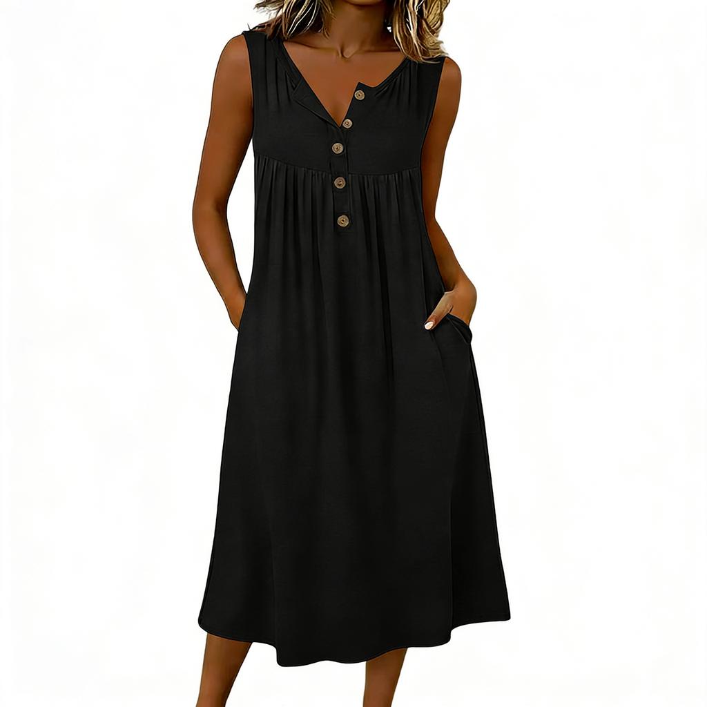 Dámské módní volné -barevné ležérní šaty