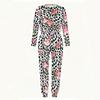 Female Long Sleeve Loose Tunic And High Waist Straight Trousers Two Piece Everyday Cozy Wear